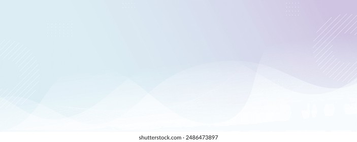 Banner background. Abstract .Soft color. Blue and pruple gradations. Wavy abstract . Eps 10