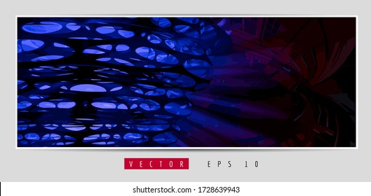 Banner background of abstract technology digital hi tech concept 