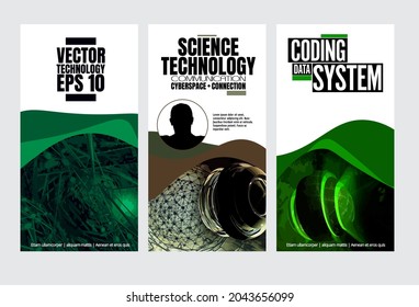 Banner background of abstract technology digital hi tech concept 