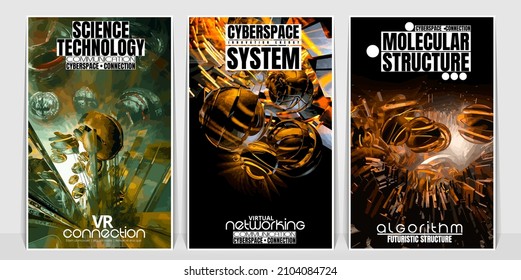 Banner-Hintergrund des abstrakten digitalen Hightech-Konzepts 