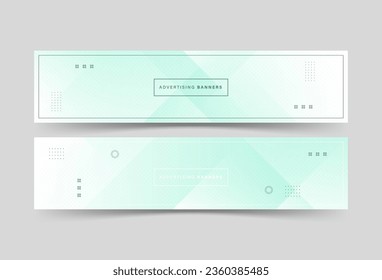 publicidad de fondo de banner, colorido, 2 set, pastel verde y blanco, slash , abstract eps 10