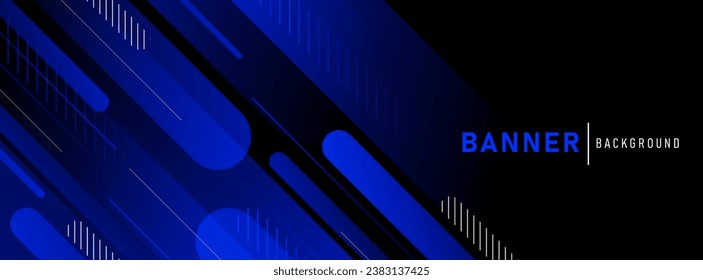 Fondo del cartel. negro. gradación azul. brillante. abstarte. línea de barra diagonal. memphis eps 10
