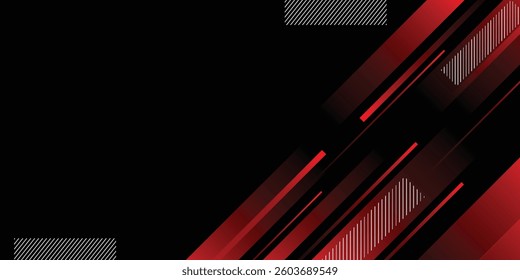 Banner background. black. red gradation. bright. abstarct . slash line. memphis eps 10