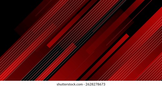 Banner background. black. red gradation. bright. abstarct . slash line. memphis eps 10