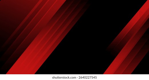 Banner background. black. red gradation. bright. abstarct . slash line. memphis eps 10