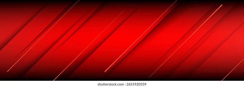 Banner background. black. red gradation. bright. abstarct . slash line. memphis eps 10
