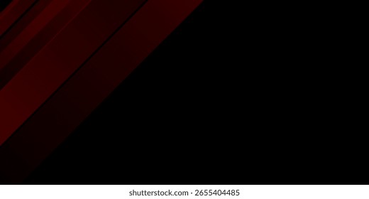 Fondo de Anuncio. negro. gradación roja. brillante. abstracto. línea de corte. memphis eps 10