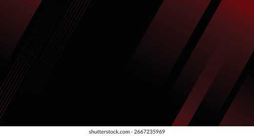Fondo de Anuncio. negro. gradación roja. brillante. abstracto. línea de corte. 