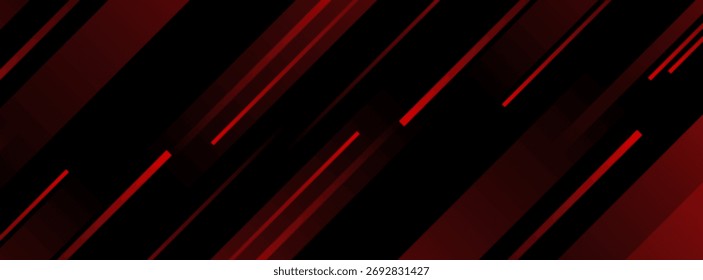 Fondo de Anuncio. negro. gradación roja. brillante. abstracto. línea de corte. memphis eps 10