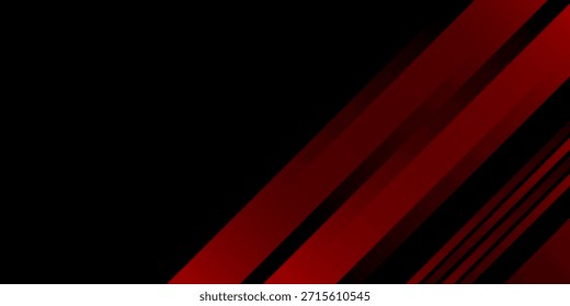 Fondo de Anuncio. negro. gradación roja. brillante. abstracto. línea de corte. memphis eps 10