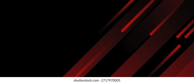 Banner background. black. red gradation. bright. abstarct . slash line. memphis eps 10