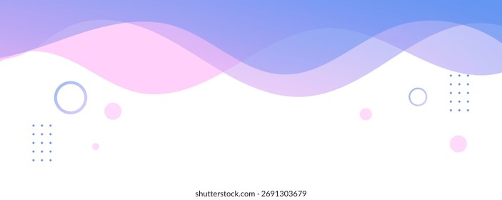 Banner Hintergrund blau und rosa Abstufungen Welle .abstrakt modernen Hintergrund.einfaches Design.Vektor eps 10