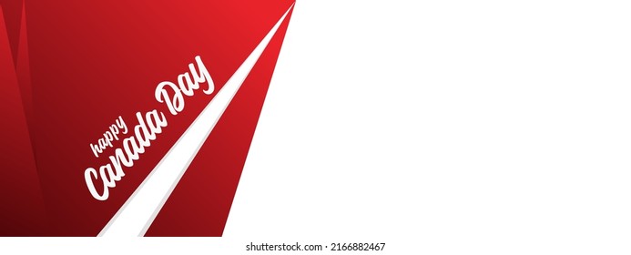 Banner, background, canada independence day. Simple layout with copy space area.