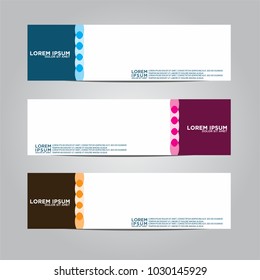 Banner background with circles.Modern vector design