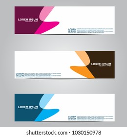 Banner background with circles.Modern vector design