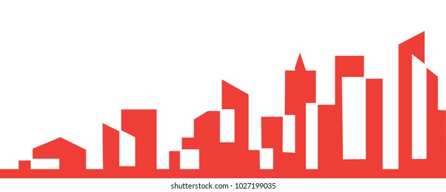 Banner Background City Skyline vector illustration