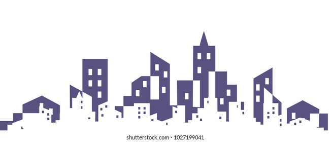 Banner Background City Skyline vector illustration