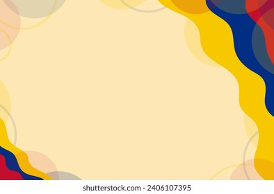 banner background for colombian independence day celebration