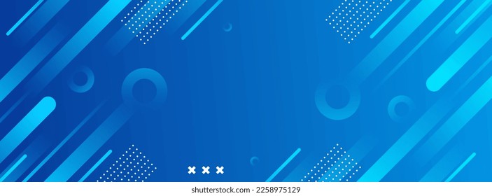 banner background. colorful, blue and dark blue gradient, geometric effect eps 10