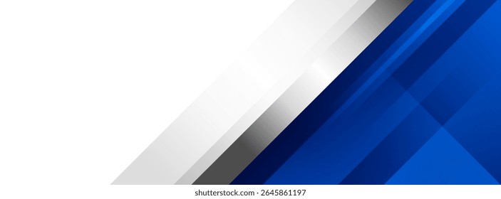 banner background. colorful. blue gradation. combination gray and white silver. abstract . trendy