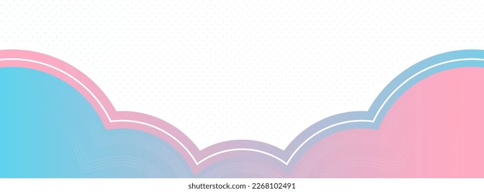 banner background. colorful, blue and pink wave effect gradation eps 10