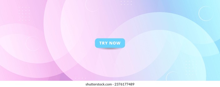 banner background. colorful. blue and pink gradation. cirlcle pattern. abstract