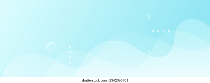 banner background. colorful, bright blue and white wave effect gradation eps 10