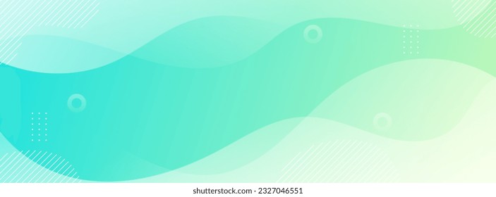 banner background. colorful, bright green wave effect gradation , abstract eps 10