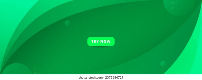 banner background. colorful. bright green. abstract wave patter. trendy. eps 10