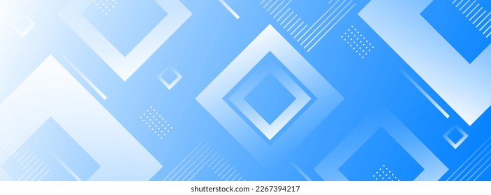 banner background. colorful, geometric blue and white gradient effect