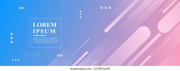 fondo del cartel. colorido, efecto de gradación, patrón de inclinación geométrica geométrica rosa y azul