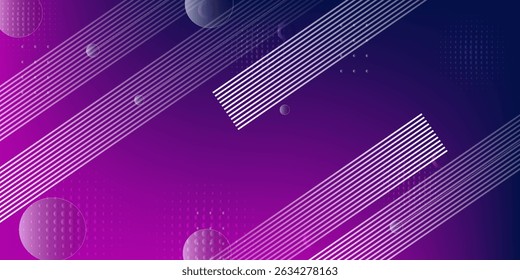 banner background. colorful gradations, pink and dark blue. abstract geometric. memphis style