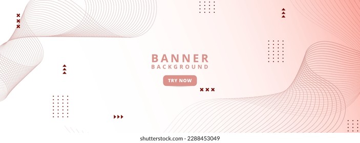 banner background. colorful, gradations of white and dark red. wave lines