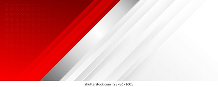 banner background. colorful. red gradation. combination gray and white silver. abstract . trendy