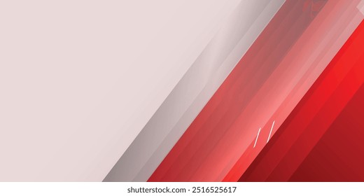 banner background. colorful. red gradation. combination gray and white silver. abstrac
