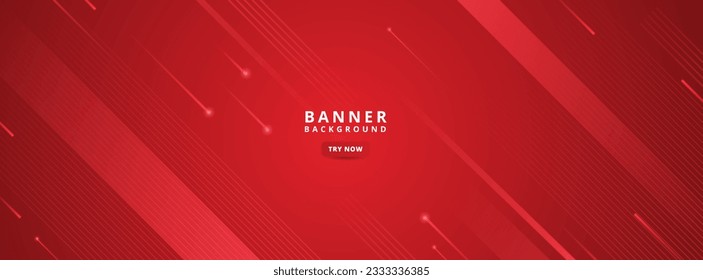  banner background. colorful, red line effect gradation, pattern , memphis abstract