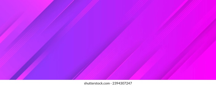 Banner background colorful. slash effect style. purple gradation. abstract