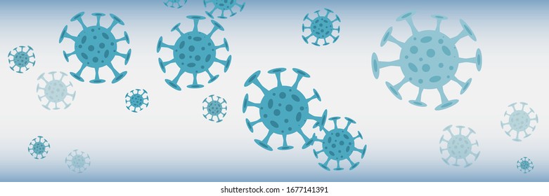 Pancarta, concepto de fondo sobre el brote de coronavirus en 2020. Coronavirus mundial China Influenza Coronavirus respiratorio patógeno China