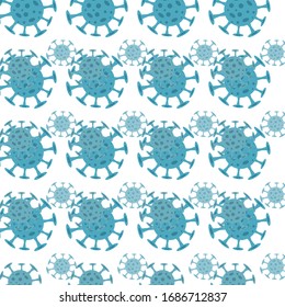 Banner, Hintergrundkonzept zum Ausbruch von Coronavirus im Jahr 2020. World Coronavirus Cell China Influenza Respiratory Coronavirus Pathogen China