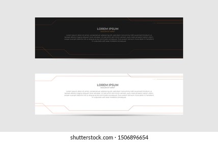 Banner background design abstract vector template. Set of banner background isolated vector for print, display, promotion and advertisement.