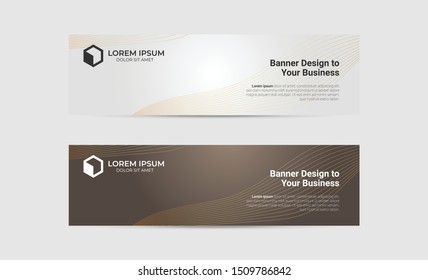 Banner background design abstract vector template. Set of banner background isolated vector for print, display, promotion and advertisement.