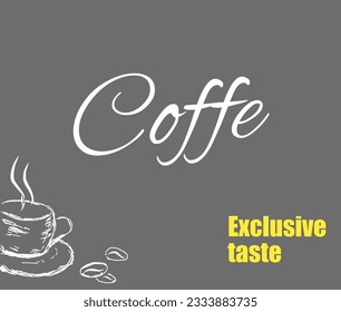 Banner background design for coffee shop