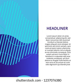 Banner background design. Colored modern abstract template