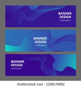 Banner background design. Colored modern abstract template