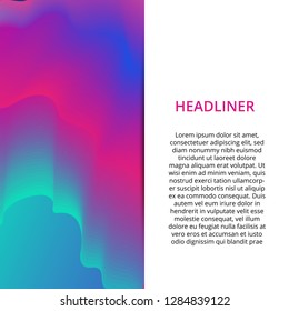 Banner background design. Colored modern abstract template