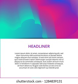 Banner background design. Colored modern abstract template