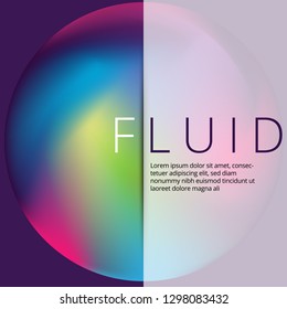 Banner background design. Colored modern abstract template