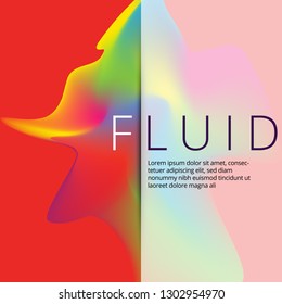 Banner background design. Colored modern abstract template