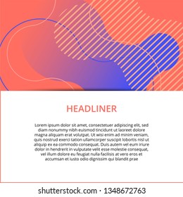 Banner background design. Colored modern abstract template