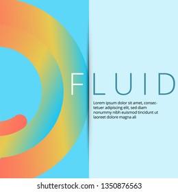 Banner background design. Colored modern abstract template